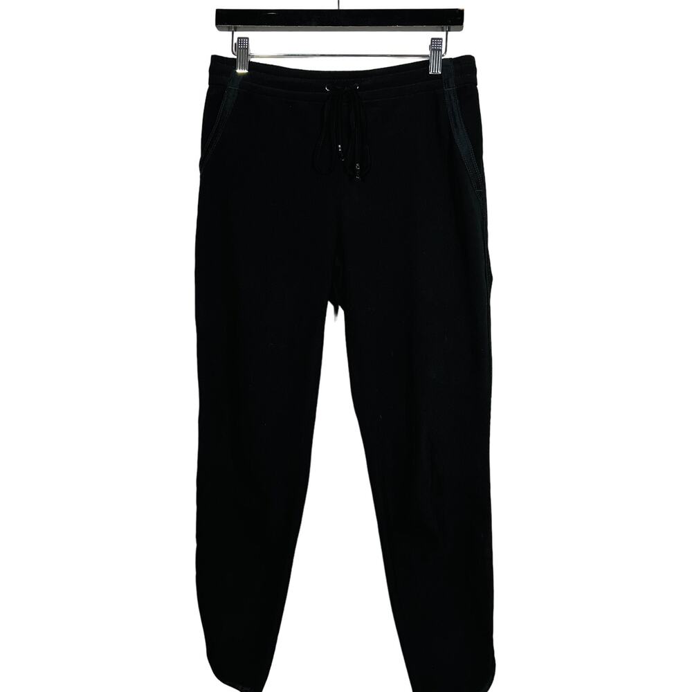 WHBM The Jogger Pant Pants Elastic Waist Casual Black Lightweight - 4
